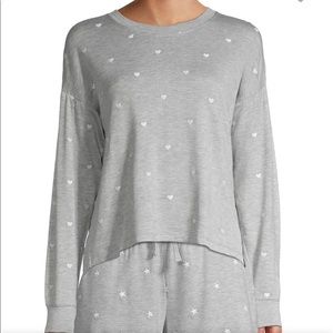 Splendid Heart Embroidered Pullover Sweater NWT